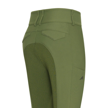 Pantalon d'équitation Euro-Star Aurelia Therma Connect Full Grip femme Olive Vert