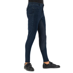 Pantalon d'équitation Euro-Star Camillo Denim FullGrip Marine Bleu marine Pantalon d'équitation Euro-Star Camillo Denim FullGrip Marine Bleu marine