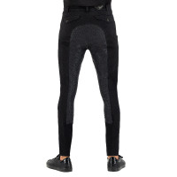 Pantalon d'équitation Euro-Star Camillo Denim FullGrip Noir