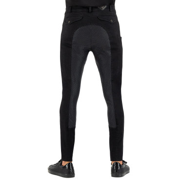 Pantalon d'équitation Euro-Star Camillo Denim FullGrip Noir Pantalon d'équitation Euro-Star Camillo Denim FullGrip Noir