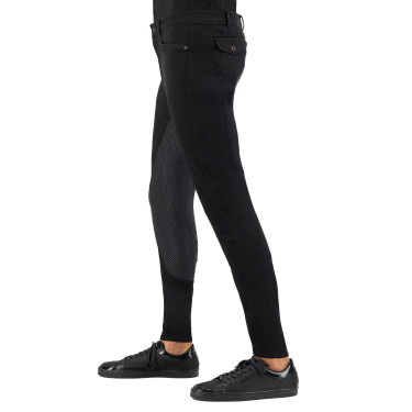 Pantalon d'équitation Euro-Star Camillo Denim FullGrip Noir Pantalon d'équitation Euro-Star Camillo Denim FullGrip Noir