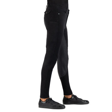 Pantalon d'équitation Euro-Star Camillo Denim FullGrip Noir Pantalon d'équitation Euro-Star Camillo Denim FullGrip Noir