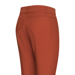 Pantalon d'équitation Euro-Star Empress FullGrip Cinna foncé Orange