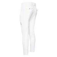 Pantalon d'équitation Euro-Star Gabriel Competition Connect grip genoux homme Blanc