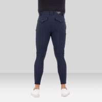 Pantalon d'équitation Euro-Star Gabriel thermaline Connect Grip genou homme Night Bleu