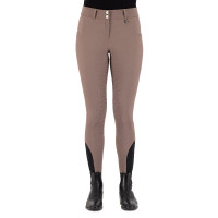 Pantalon d'équitation HV Polo Miranda FullGrip Hiver femme Fer Beige