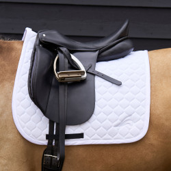 Tapis de selle Euro-Star Coco dressage Blanc Tapis de selle Euro-Star Coco dressage Blanc