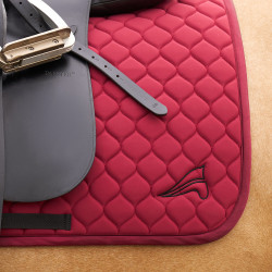 Tapis de selle Euro-Star Coco GP Amarena Rouge