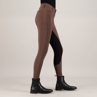 Pantalon d'équitation Euro-Star Arielle Connect FullGrip femme Caramel Marron