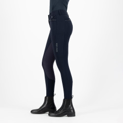 Pantalon d'équitation Euro-Star Arielle Connect FullGrip femme Night Bleu
