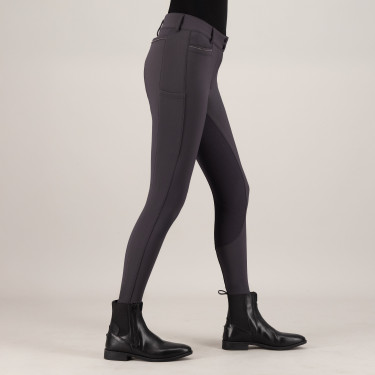 Pantalon d'équitation Euro-Star Arielle Connect FullGrip femme Gris magnet
