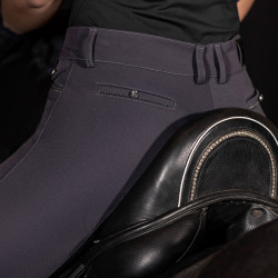 Pantalon d'équitation Euro-Star Arielle Connect FullGrip femme Gris magnet