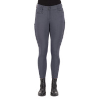 Pantalon d'équitation Euro-Star Arielle Connect grip genoux femme Gris mélange