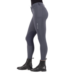 Pantalon d'équitation Euro-Star Arielle Connect grip genoux femme Gris mélange