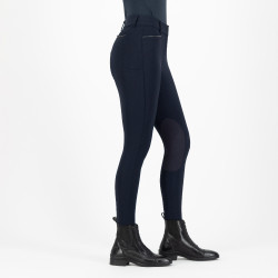 Pantalon d'équitation Euro-Star Arielle Connect grip genoux femme Night Bleu