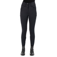 Pantalon d'équitation Euro-Star Aurelia Connect FullGrip femme Noir