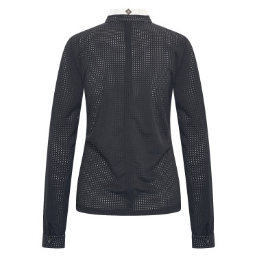 Polo de concours mesh Imperial Riding Grandprix manches longues femme Noir