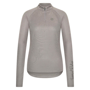 Polo manches longues Imperial Riding Parla femme Charbon de bois Gris