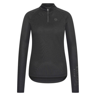 Polo manches longues Imperial Riding Parla femme Noir
