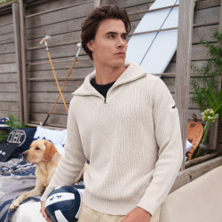 Pullover HV Polo Milan homme Cachemire Blanc Pullover HV Polo Milan homme Cachemire Blanc