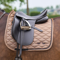 Tapis de selle HV Polo Joan dressage Cachemire Blanc