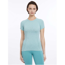 T-shirt manches courtes LeMieux sans coutures Britney Aqua T-shirt manches courtes LeMieux sans coutures Britney Aqua