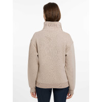 Pull LeMieux col quart zippé Keira femme Almond Beige