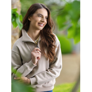 Pull LeMieux col quart zippé Keira femme Pull LeMieux col quart zippé Keira femme