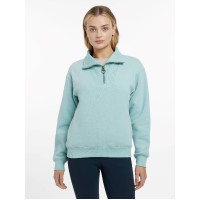 Pull LeMieux col quart zippé Keira femme Aqua