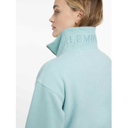 Pull LeMieux col quart zippé Keira femme Aqua