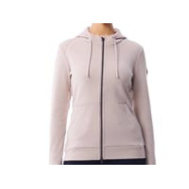 Sweat LeMieux à capuche zippé Tabi Tech femme Stone Gris