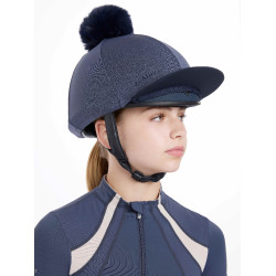 Toque en mesh Maria LeMieux Bleu dusk Toque en mesh Maria LeMieux Bleu dusk