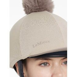 Toque en mesh Maria LeMieux Almond Beige