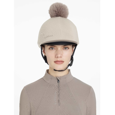 Toque en mesh Maria LeMieux Almond Beige