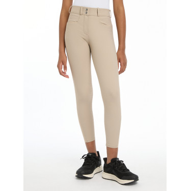 Pantalon LeMieux fond silicone Izzy Young Rider Almond Beige