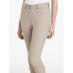 Pantalon LeMieux grip genoux Isabelle femme Almond Beige