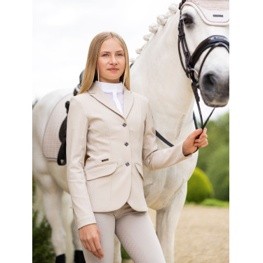 Veste de concours LeMieux Kennedy Young Rider Stone Gris