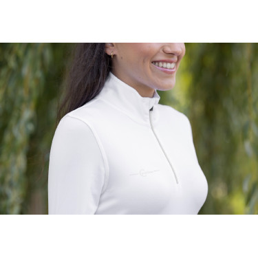Polo Active Shirt femme Covalliero Blanc