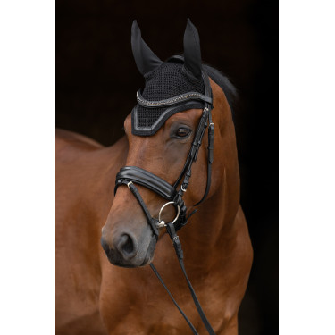 Bonnet anti-mouches Covalliero Linea Noir Bonnet anti-mouches Covalliero Linea Noir