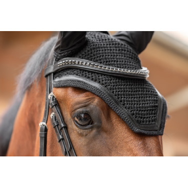 Bonnet anti-mouches Covalliero Linea Noir Bonnet anti-mouches Covalliero Linea Noir