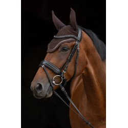 Bonnet anti-mouches Covalliero Linea Marron