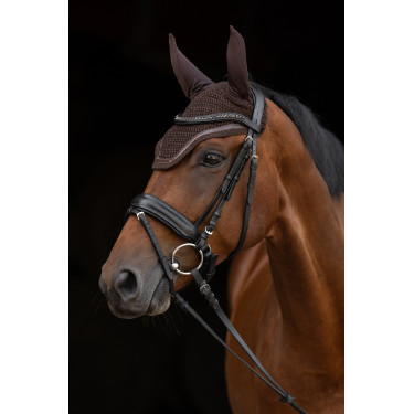 Bonnet anti-mouches Covalliero Linea Marron