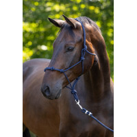 Licol Covalliero corde noué Bleu foncé