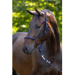 Licol Covalliero corde noué Bleu foncé Licol Covalliero corde noué Bleu foncé