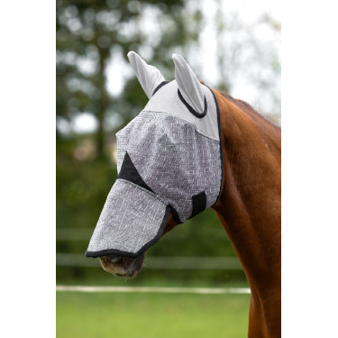 Masque anti-mouches Covalliero protection oreilles et naseaux Masque anti-mouches Covalliero protection oreilles et naseaux