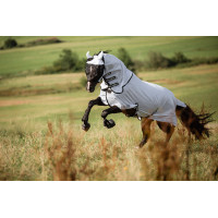 Masque anti-mouches SuperFly Covalliero protection des oreilles Blanc