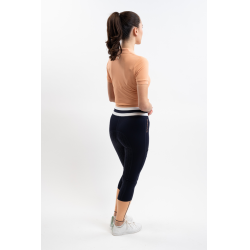 Legging Full grip Harcour Brookie Marine / abricot Bleu marine Legging Full grip Harcour Brookie Marine / abricot Bleu marine