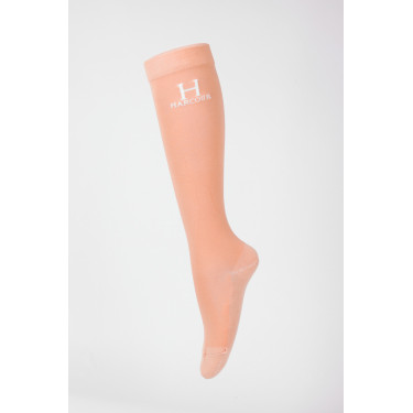 Chaussettes Badminton Harcour Abricot Orange