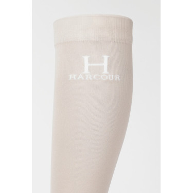 Chaussettes Badminton Harcour Lin Beige