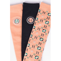 Chaussettes Santia Harcour par 3 Abricot